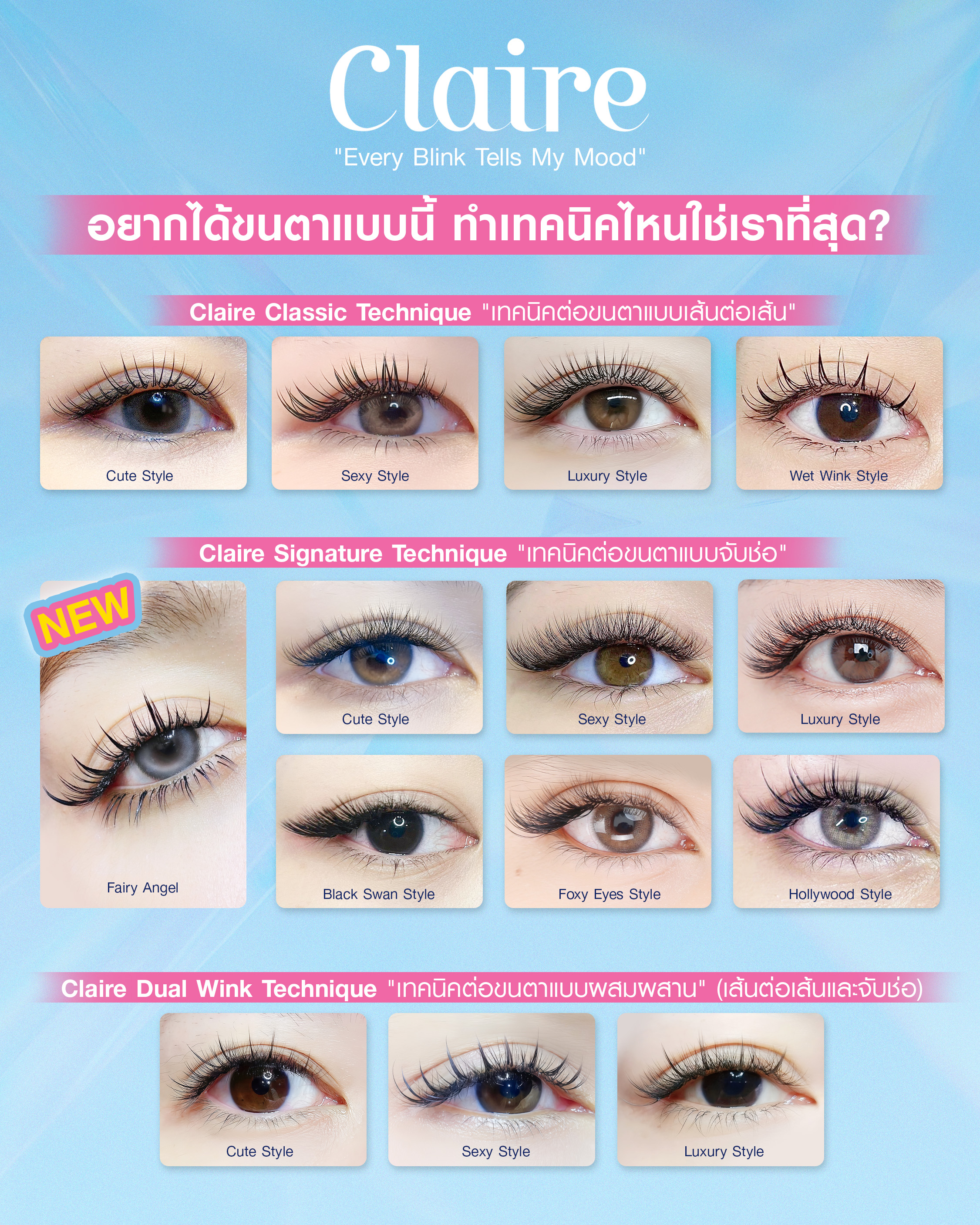 ทรงขนตาสวย ๆ ต่อขนตาทรงไหนตาหวาน
