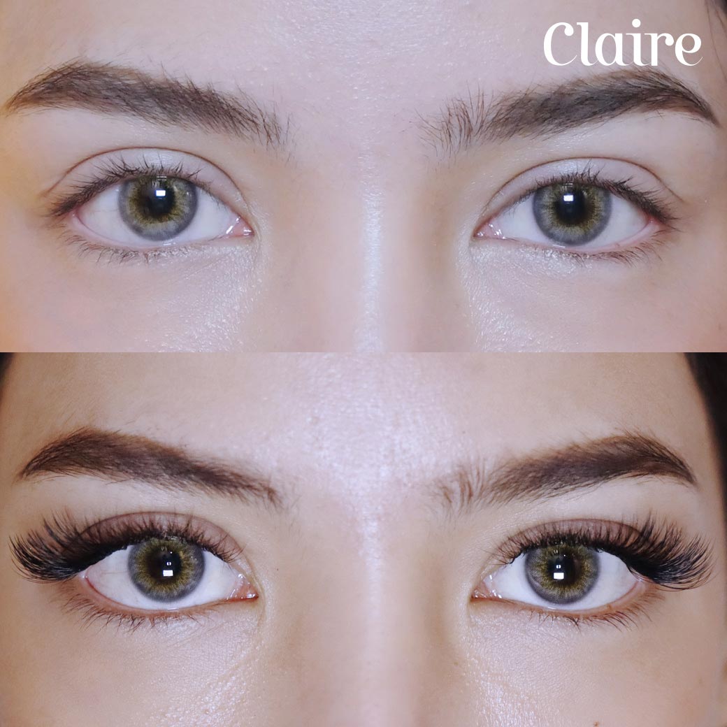 รีวิวต่อขนตาClaire