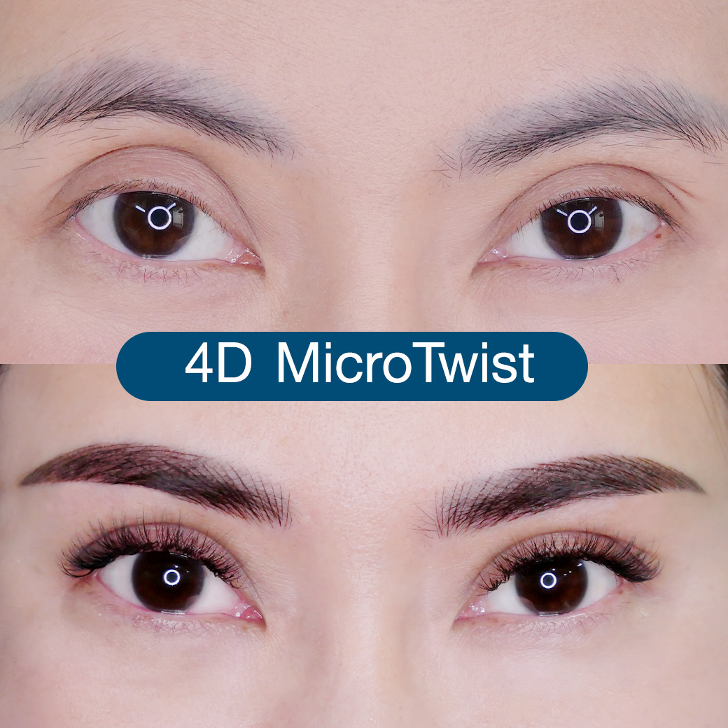 ฝังสีคิ้วแบบ4D MicroTwist