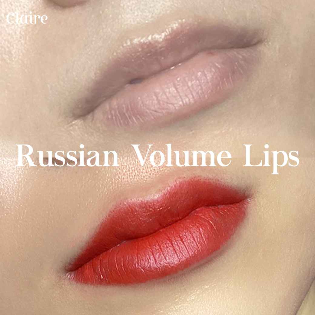 รีวิวฝังสีปาก Claire,รีวิวสักปาก,สักปาก,ฝังสีปาก,ฝังสีปาก Russian Volume Lips