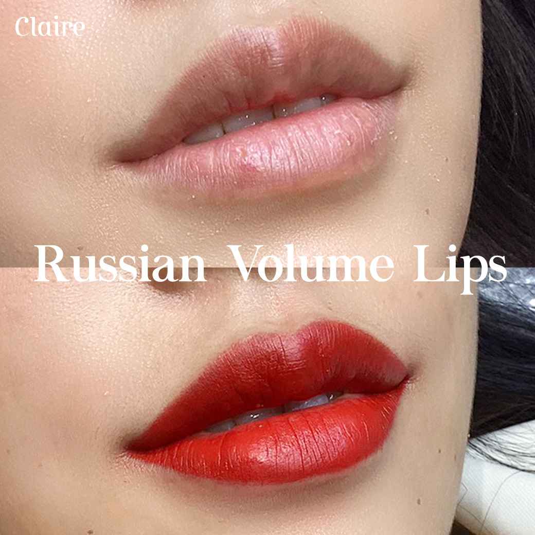 รีวิวฝังสีปาก Claire,รีวิวสักปาก,สักปาก,ฝังสีปาก,ฝังสีปาก Russian Volume Lips