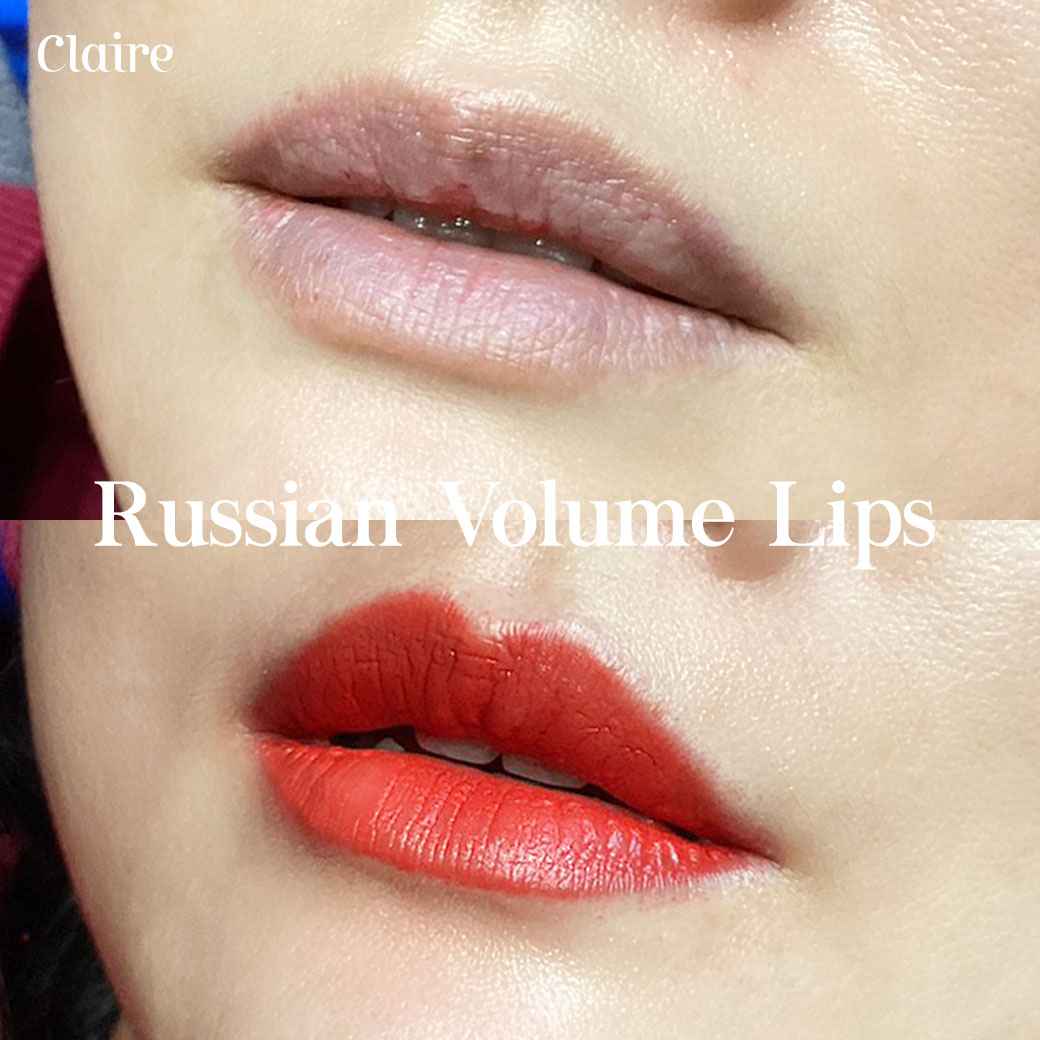 รีวิวฝังสีปาก Claire,รีวิวสักปาก,สักปาก,ฝังสีปาก,ฝังสีปาก Russian Volume Lips