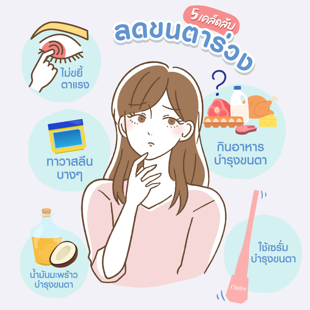 เคล็ดลับลดขนตาร่วง