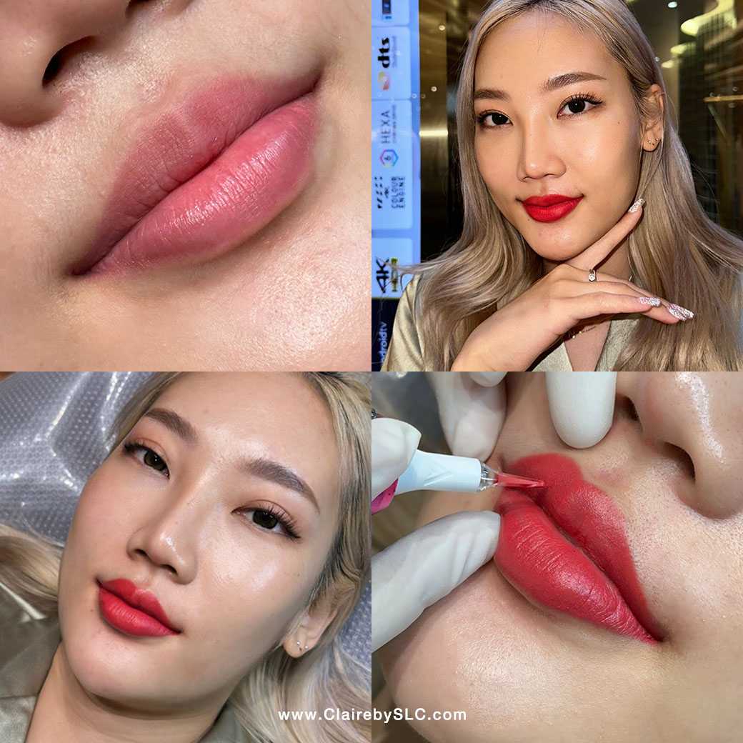 รีวิวฝังสีปาก Claire,รีวิวสักปาก,สักปาก,ฝังสีปาก,ฝังสีปาก Russian Volume Lips